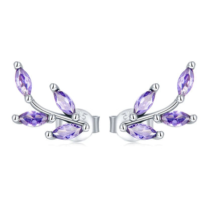 Brincos de Prata 925 com Zircônia - Bamoer
