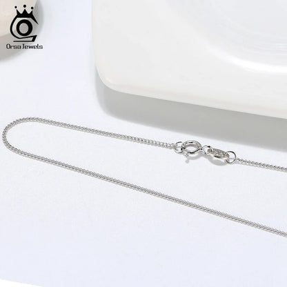 Colar Prata 925 com Banho - Orsa Jewels