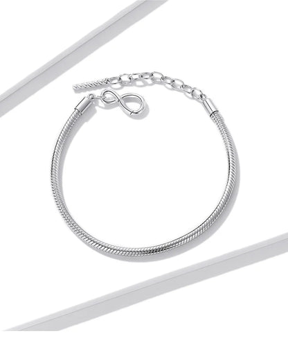 Pulseira Prata 925 Infinito - Bamoer