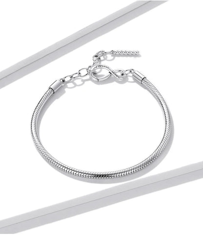 Pulseira Prata 925 Infinito - Bamoer