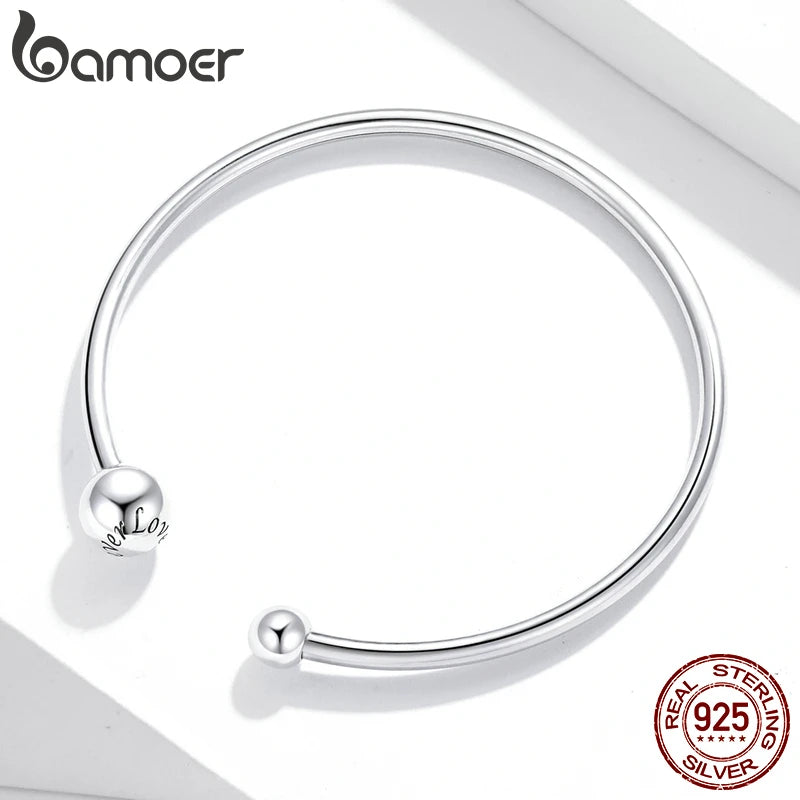 pulseira prata 925 para berloque - bamoer