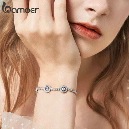 Pulseira Olho Grego em Prata 925 - Bamoer
