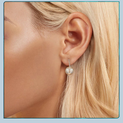 Brinco Prata 925 Pérola - Bamoer