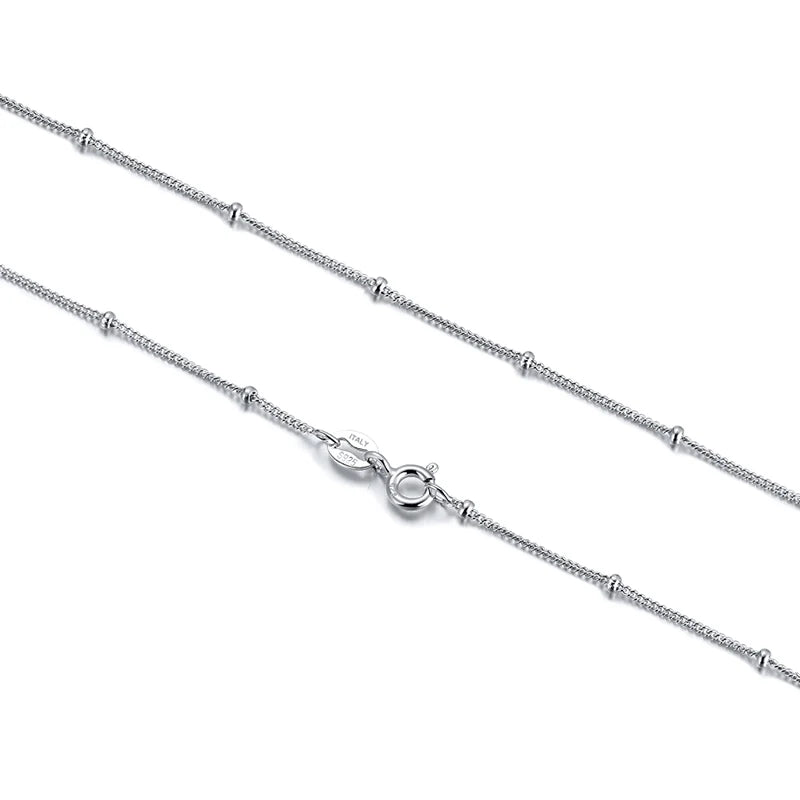 colar prata 925 satélite com banho - orsa jewels