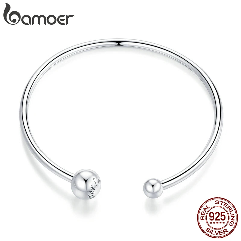 pulseira prata 925 para berloque - bamoer