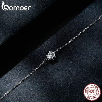 Pulseira de Moissanite 1CT em Prata 925 - Bamoer