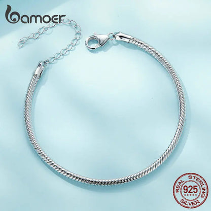 Pulseira Prata 925 Infinito - Bamoer