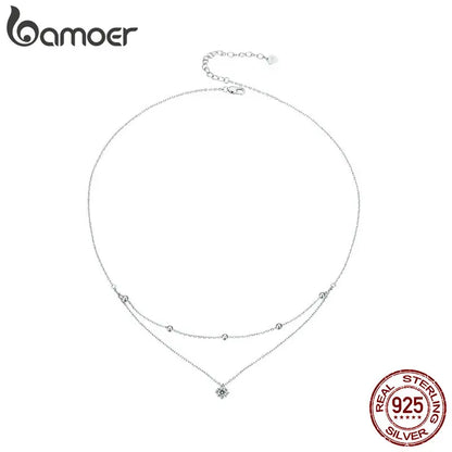 Colar Multi-Camadas em Prata 925 - Bamoer