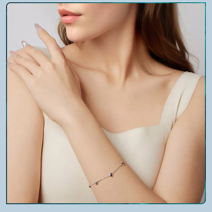 Pulseira Prata 925 Coração - Bamoer