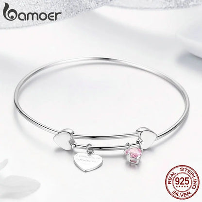 Pulseira Prata 925 Modelo Bangle - Bamoer