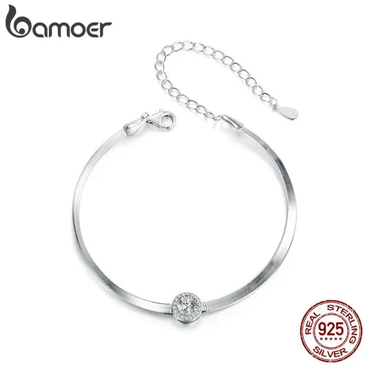 Colar Prata 925 com Moissanite 0.5CT - Bamoer