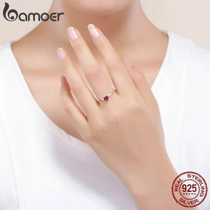 Anel de Prata 925 Wishbone - Bamoer