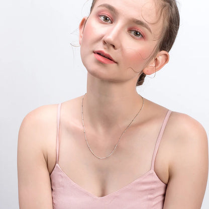 Colar Prata 925 Satélite com Banho - Orsa Jewels