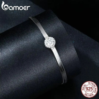 Colar Prata 925 com Moissanite 0.5CT - Bamoer