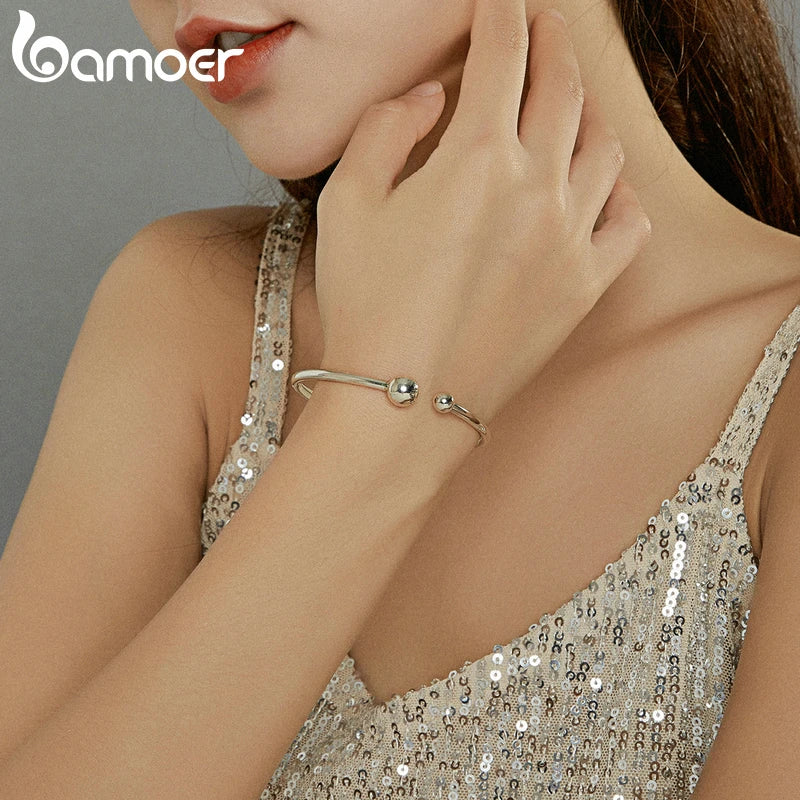 pulseira prata 925 para berloque - bamoer