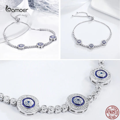 Pulseira Olho Grego em Prata 925 - Bamoer