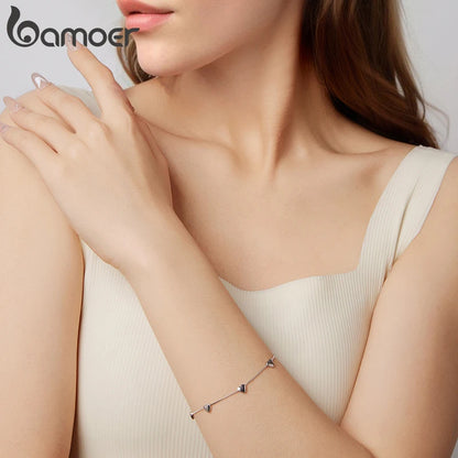 Pulseira Prata 925 Coração - Bamoer