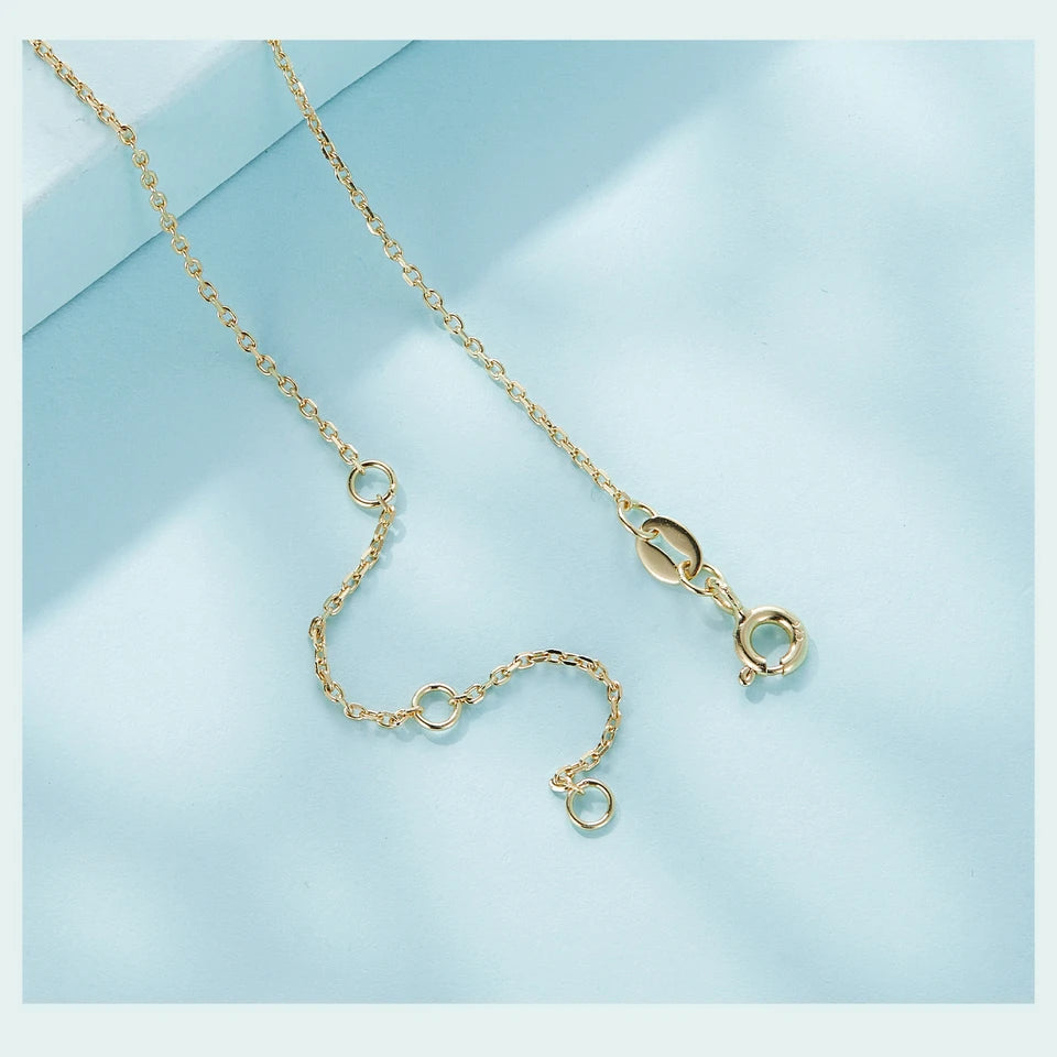 colar prata 925 com gato - bamoer