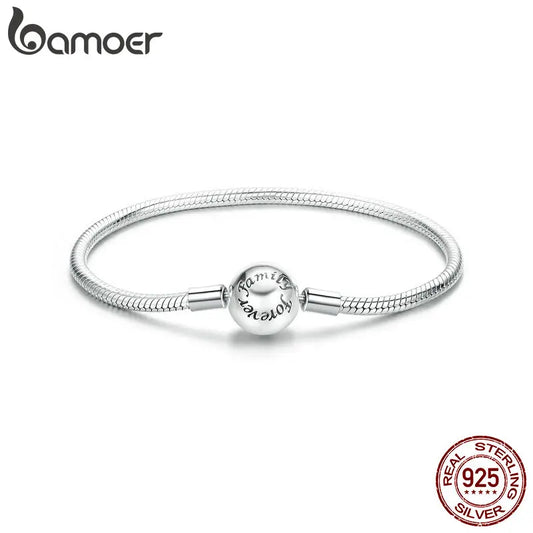 Pulseira Prata 925 com Zircônia Amor Eterno - Bamoer