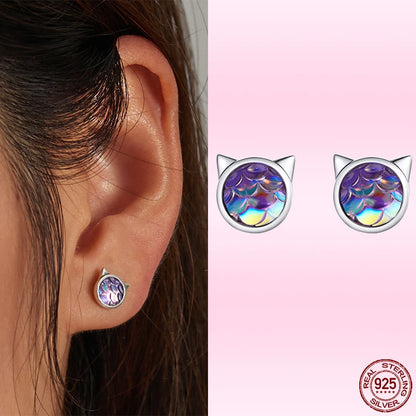 Brincos de Prata 925 com Zircônia - Bamoer