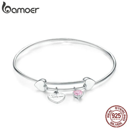 Pulseira Prata 925 Modelo Bangle - Bamoer