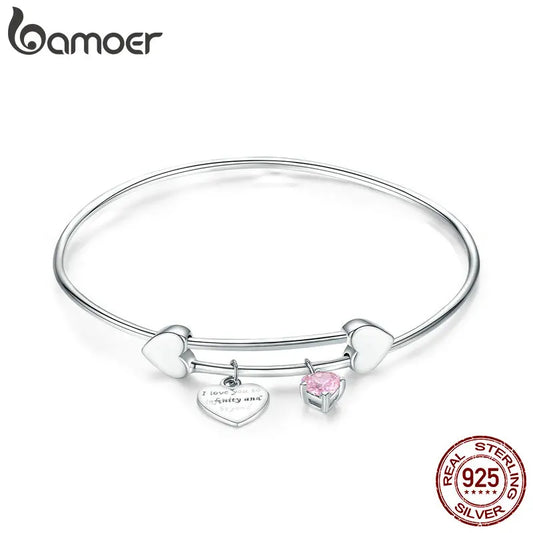 Pulseira Prata 925 Modelo Bangle - Bamoer