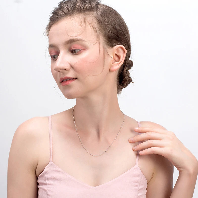 colar prata 925 satélite com banho - orsa jewels