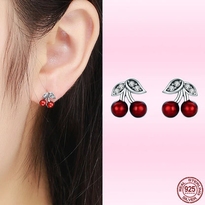 Brincos de Prata 925 com Zircônia - Bamoer