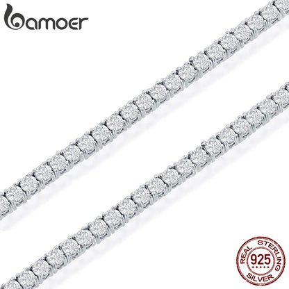Choker Prata 925 com Zircônia - Bamoer
