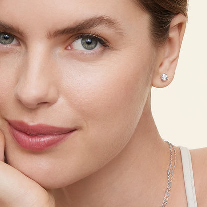 Brinco de Moissanite Solitário - Bamoer