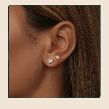 Brinco de Moissanite Solitário - Bamoer