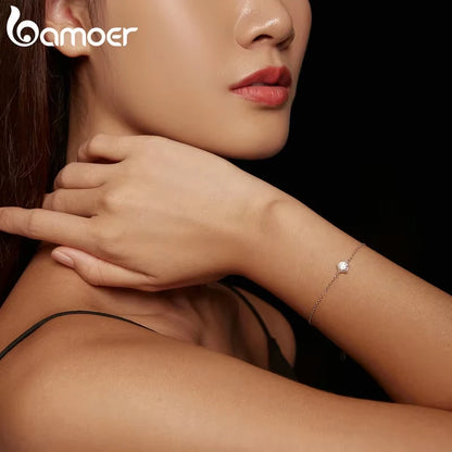 Pulseira de Moissanite 1CT em Prata 925 - Bamoer