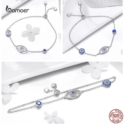 Pulseira Olho Grego em Prata 925 - Bamoer