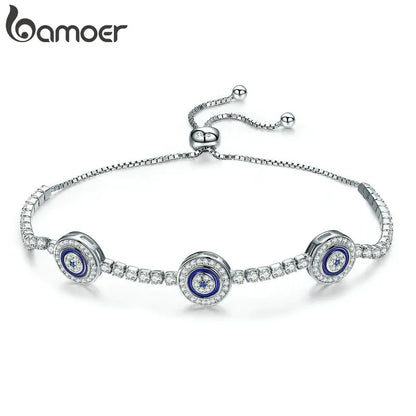 Pulseira Olho Grego em Prata 925 - Bamoer