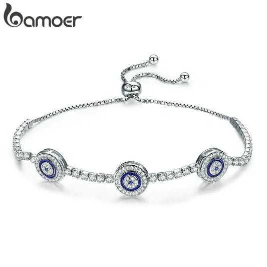 Pulseira Olho Grego em Prata 925 - Bamoer