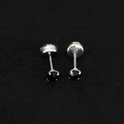 Brinco-de-Aco-Inox-316L-Solitario-com-Pedra-de-Zirconia-Preto
