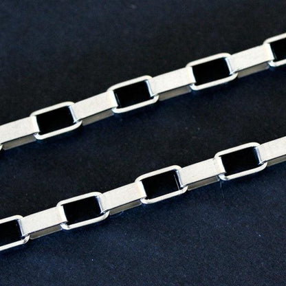 Corrente-de-Aco-Cartier-Elos-Quadrados-70cm-/-4mm