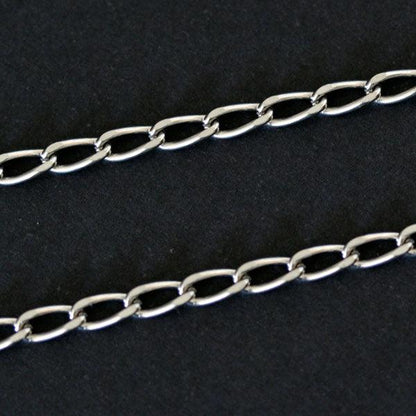 Corrente-de-Aco-Grume-Achatados-70cm-/-3mm