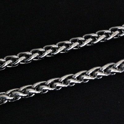 Corrente-de-Aco-Inox-Rabo-de-Rato-Trancado-70cm-/-0.8cm