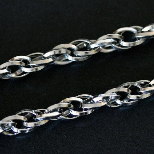 Corrente-de-Aco-Torcida-Fina-60cm-/-4mm