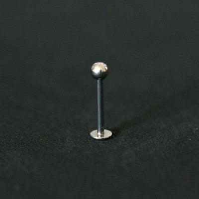 Piercing Aço Cirurgico 316L Sobrancelha Microbell Reto com 1 Pedra Crystal  1,2mm x 8mm