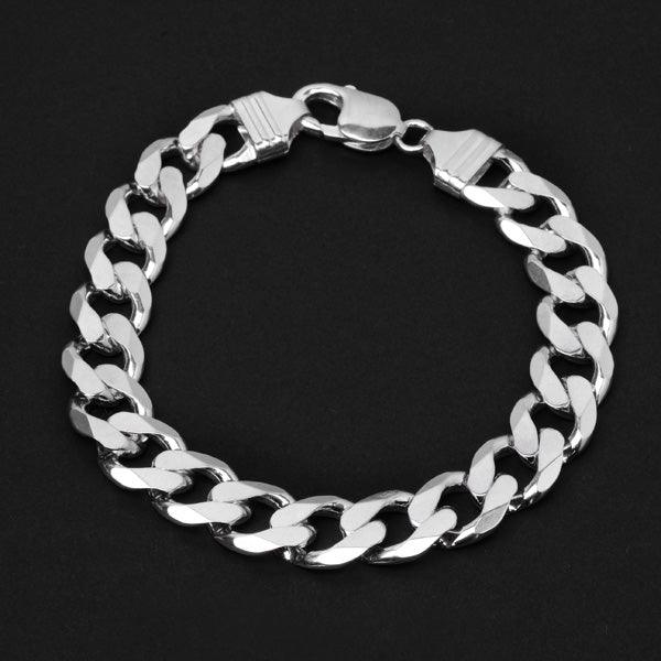 Pulseira-de-Prata-de-Elos-12-mm-/-Comprimento-20-cm