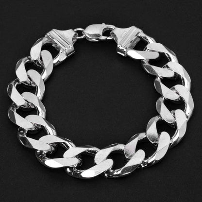 Pulseira-de-Prata-de-Elos-15mm-/-Comprimento-20-cm